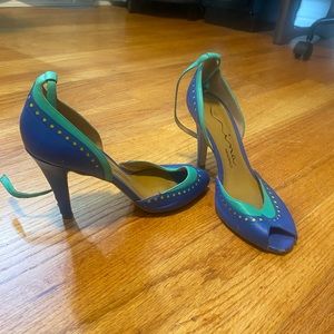 Nina Blue Green Pumps